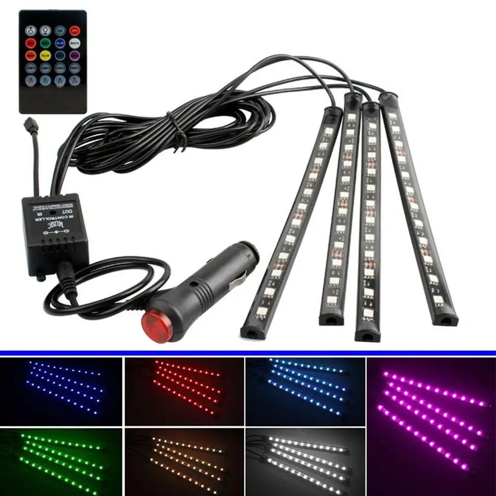 One To Four 4 * 12LED Car Foot Light 2020 Lamp Ambient Light New Modeling Decorative Lights Auto
One To Four 4 * 12LED Car Foot Light 2020 Lamp Ambient Light New Modeling Decorative Lights Auto
