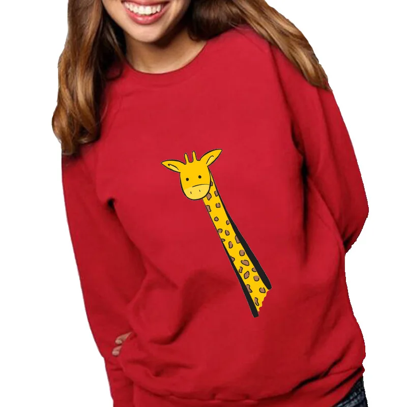 Women Hoodie Giraffe Printed Hoodies Women Fleece Long Sleeve O Neck Loose Sweatshirt Girls Pullovers Winter
Women Hoodie Giraffe Printed Hoodies Women Fleece Long Sleeve O Neck Loose Sweatshirt Girls Pullovers Winter