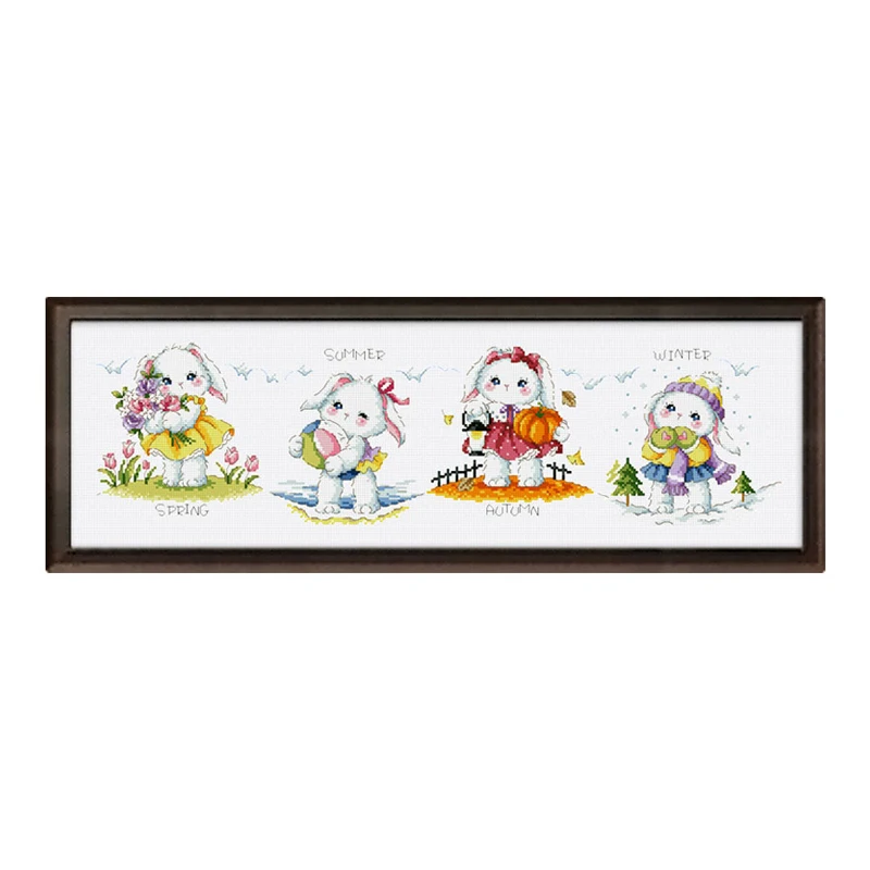 "Four seasons кролик дюймовый мультяжный с Счетный вышивка крестиком комплект 14ct 11ct печатных ткань вышивка DIY рукоделие FishXX
"Four seasons кролик дюймовый мультяжный с Счетный вышивка крестиком комплект 14ct 11ct печатных ткань вышивка DIY рукоделие FishXX