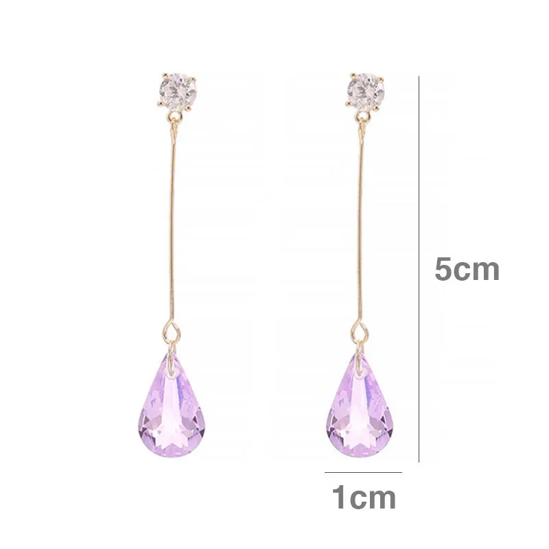 2020 New Design Fashion Sparkling Hanging Crystal Pendant Earrings Cubic Zirconia Elegant Earrings For Women Wedding Jewelry
2020 New Design Fashion Sparkling Hanging Crystal Pendant Earrings Cubic Zirconia Elegant Earrings For Women Wedding Jewelry