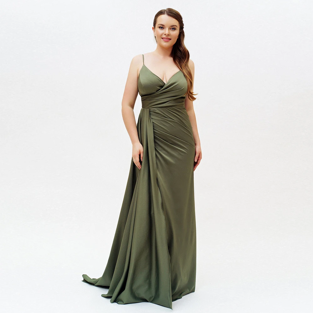 EAEOVN Green Evening Dress Sheath Spaghetti Straps Backless Classic Evening Gown Pleat Sleeveless Sexy Special Occasion Dress
EAEOVN Green Evening Dress Sheath Spaghetti Straps Backless Classic Evening Gown Pleat Sleeveless Sexy Special Occasion Dress