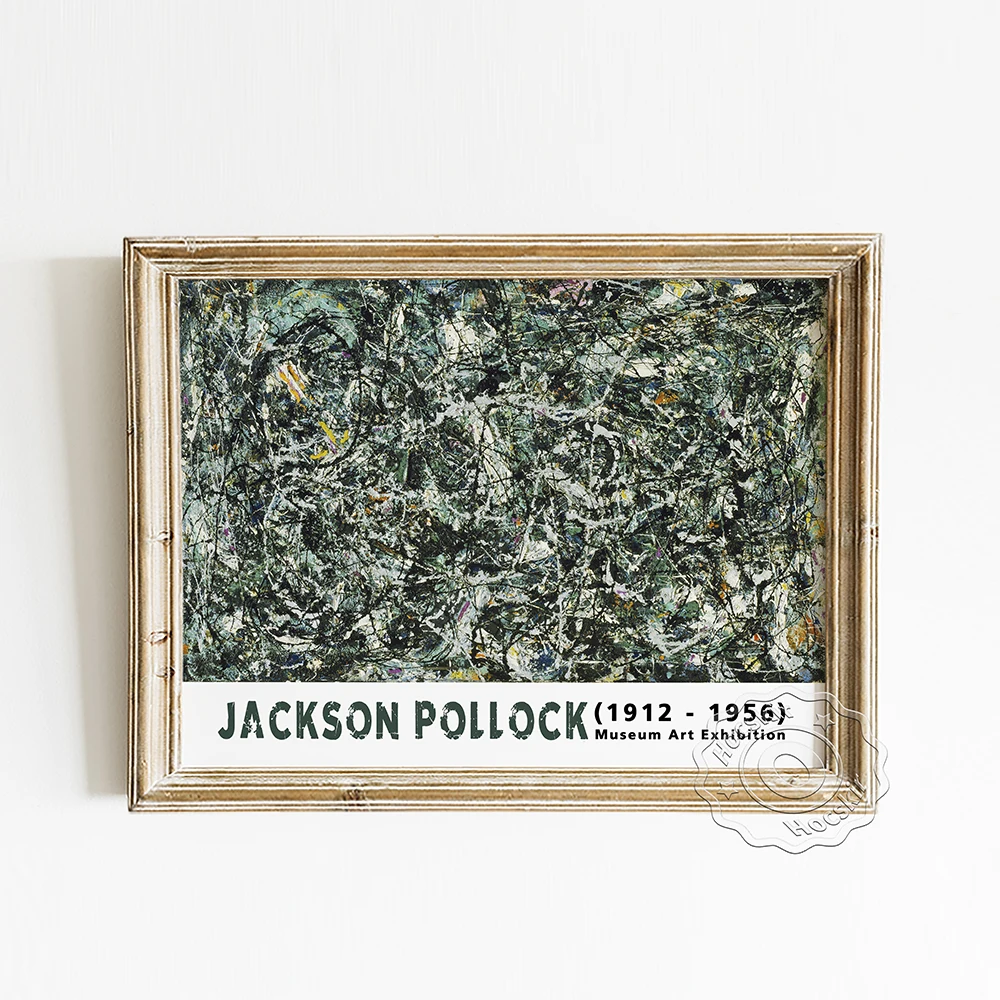 Jackson Pollock Exhibition Museum Poster, Full Fathom Five Drip Painting Canvas Painting, Abstract Expressionism Wall Home Decor
Jackson Pollock Exhibition Museum Poster, Full Fathom Five Drip Painting Canvas Painting, Abstract Expressionism Wall Home Decor