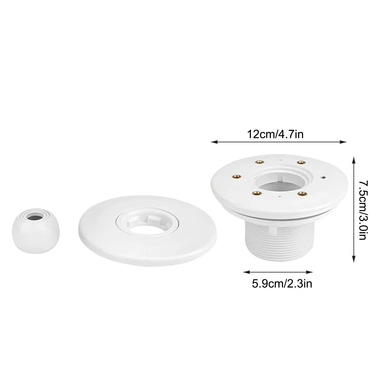 Swimming Pool Outlet Nozzle Spa Eyeball Jet Swimming Pool Accessories 360 Degree Rotatable Opening Hydrostream Jet
Swimming Pool Outlet Nozzle Spa Eyeball Jet Swimming Pool Accessories 360 Degree Rotatable Opening Hydrostream Jet