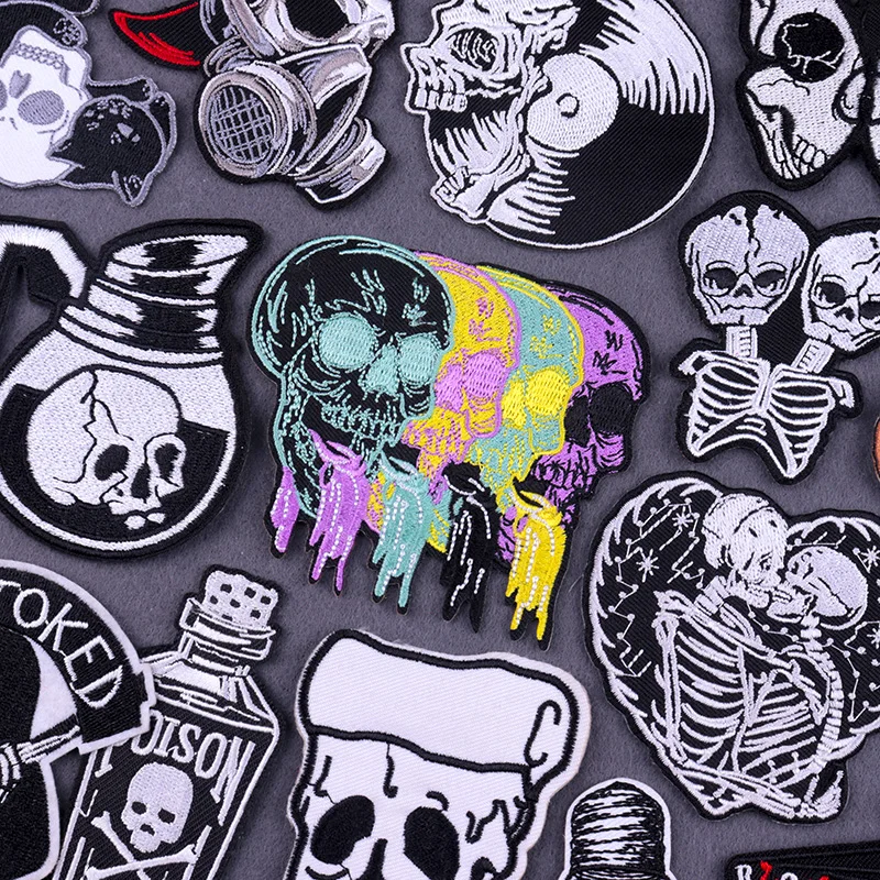 Punk Skull Patch Iron On Patches On Clothes Cloth Stickers Embroidery Patches For Clothing Stripe Badge Patch For Clothes Decor
Punk Skull Patch Iron On Patches On Clothes Cloth Stickers Embroidery Patches For Clothing Stripe Badge Patch For Clothes Decor