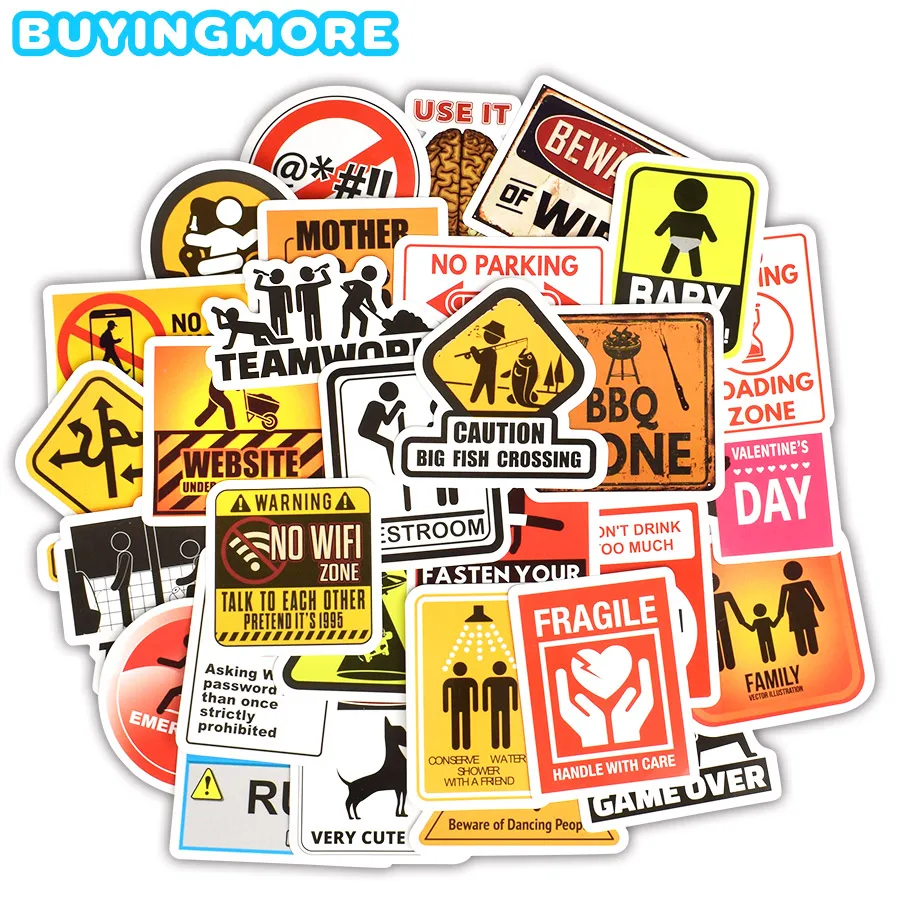 30 PCS Warning Stickers Classic Toys Reminder Danger Banning Signs Collection Gift Decal Sticker to DIY Laptop Luggage Motor Car
30 PCS Warning Stickers Classic Toys Reminder Danger Banning Signs Collection Gift Decal Sticker to DIY Laptop Luggage Motor Car