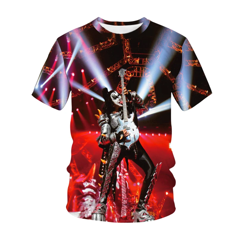 Kiss Band 3d Printing Men's and Women's Casual Fashion Short-sleeved Hip-hop O-neck T-shirt Boys and Girls Rock Clothing
Kiss Band 3d Printing Men's and Women's Casual Fashion Short-sleeved Hip-hop O-neck T-shirt Boys and Girls Rock Clothing