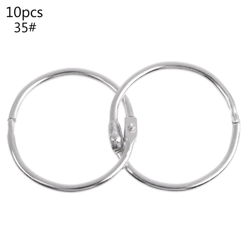 Metal Loose Leaf Book Binder Hoop Ring Multifunctional Keychain Circle DIY Album 831D
Metal Loose Leaf Book Binder Hoop Ring Multifunctional Keychain Circle DIY Album 831D