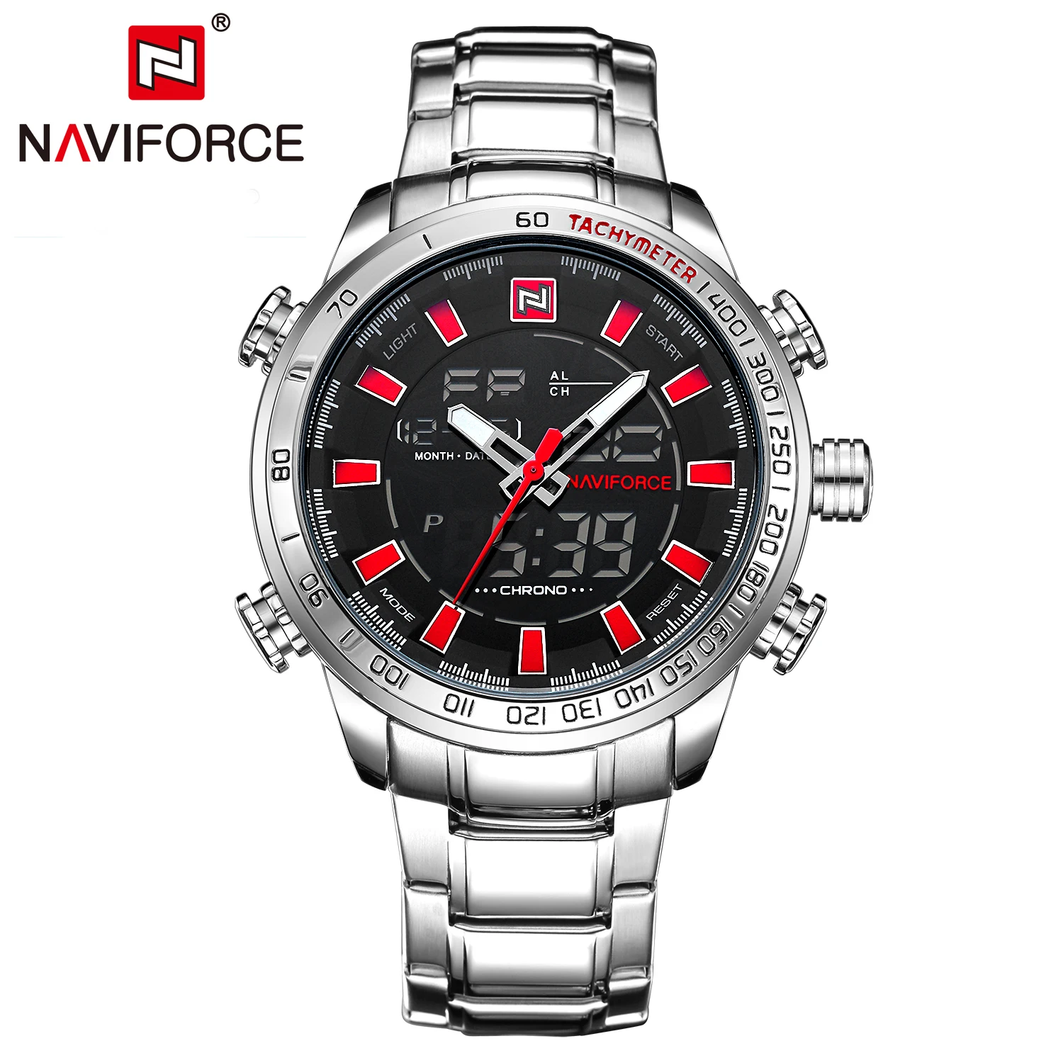 NAVIFORCE Luminous Sport watches Business Quartz Luxury Wrist watches Stainless Steel Top Brand Men gifts Fashion Luminous Clock
NAVIFORCE Luminous Sport watches Business Quartz Luxury Wrist watches Stainless Steel Top Brand Men gifts Fashion Luminous Clock