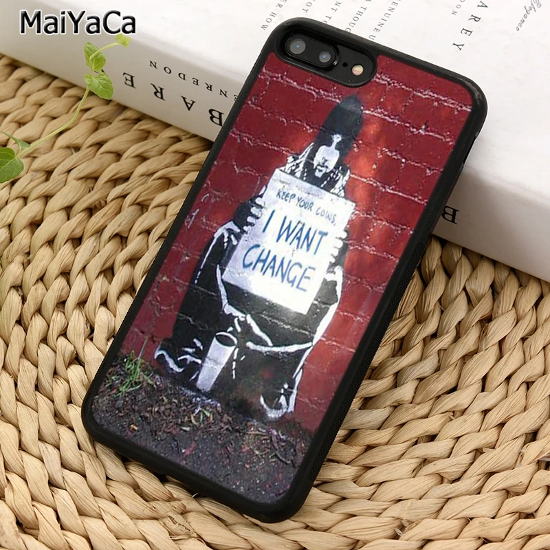 MaiYaCa политический Бэнкси I Want Change чехол для телефона iPhone 5 6 S 7 8 plus 11 12 Pro X XR XS Max Samsung