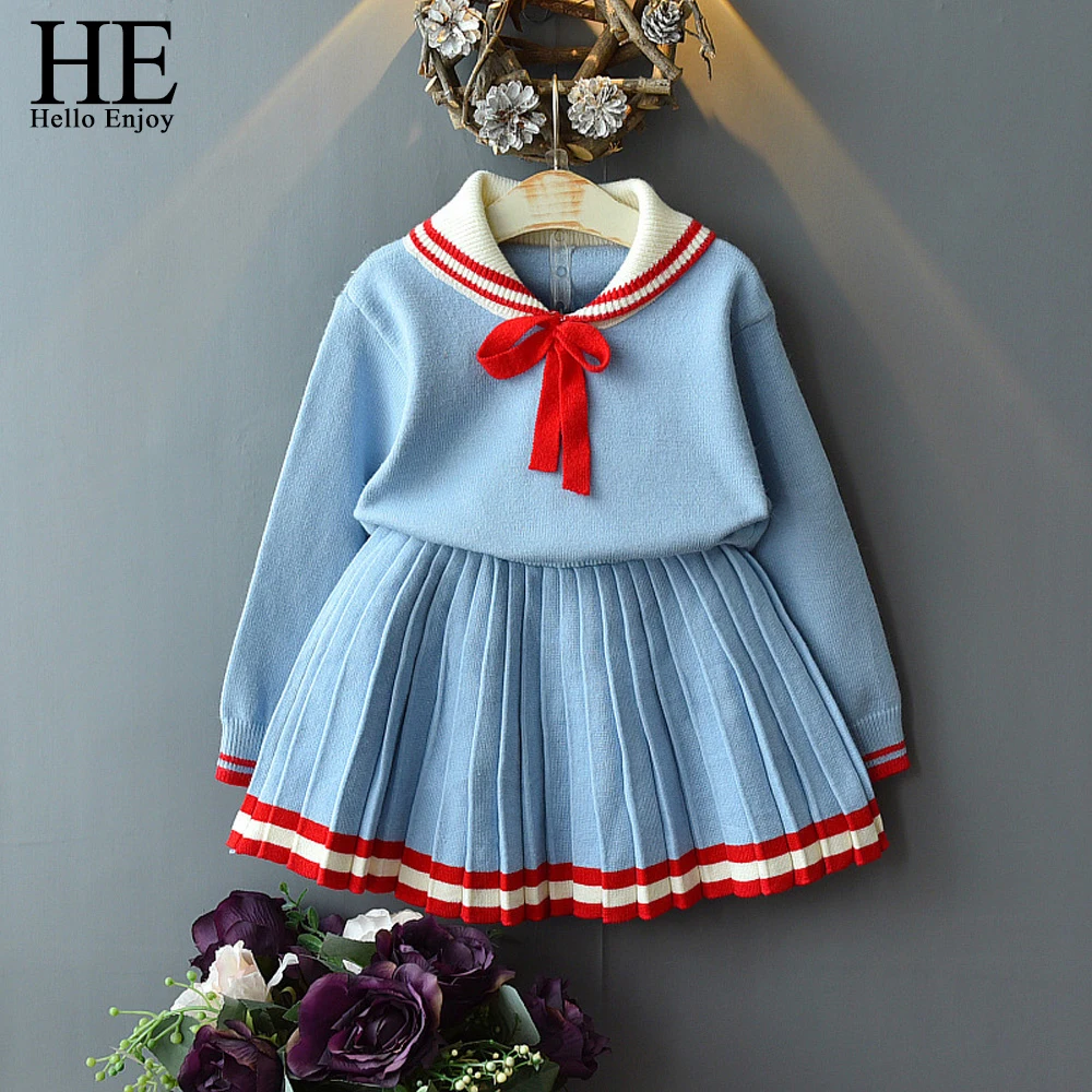 HE Hello Enjoy Girls Clothes Suit Autumn New College Style Girls Sweater + Skirt Sets For 2-6T 2019 Children Clothes For Girl
HE Hello Enjoy Girls Clothes Suit Autumn New College Style Girls Sweater + Skirt Sets For 2-6T 2019 Children Clothes For Girl