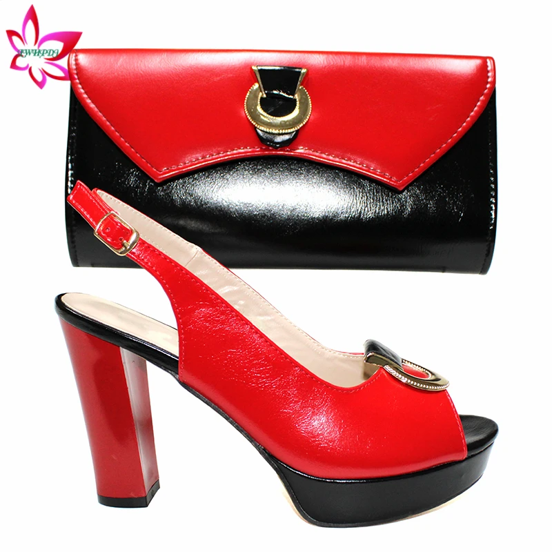 2020 High Quality Metal buckle African Women Shoes and Bag to Match African Design New Design in Red with Black Color for Party
2020 High Quality Metal buckle African Women Shoes and Bag to Match African Design New Design in Red with Black Color for Party