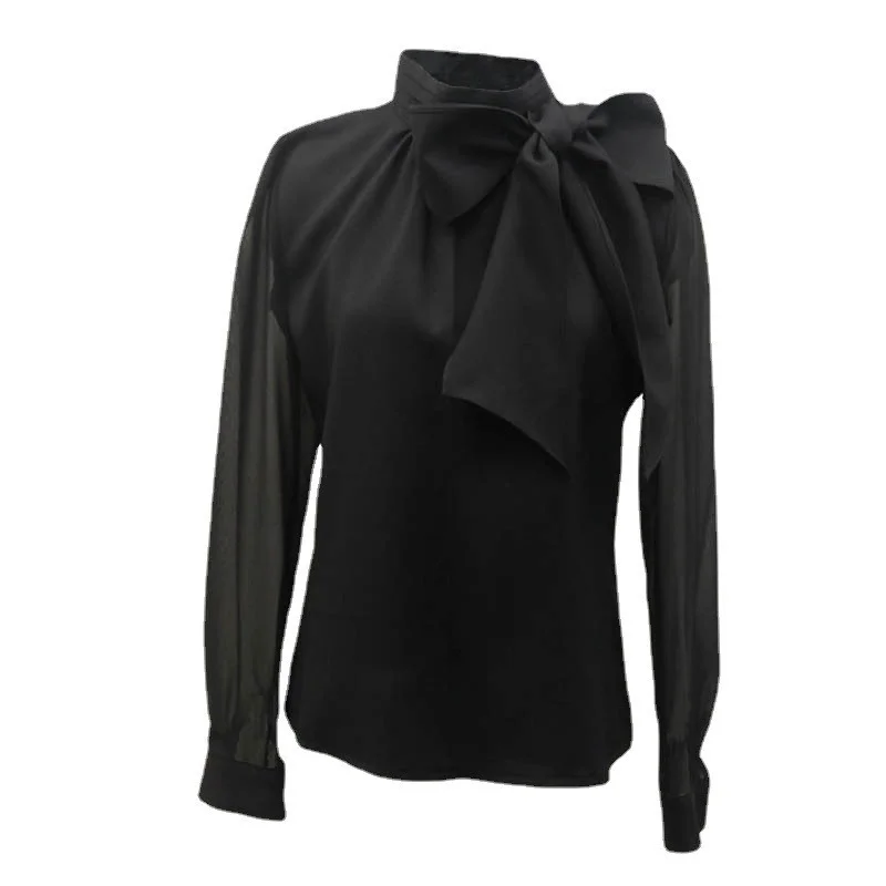 Spring 2022 New Bow Chiffon Shirt Long Sleeve Lace Korean Style Puff Sleeve Bottoming Shirt
Spring 2022 New Bow Chiffon Shirt Long Sleeve Lace Korean Style Puff Sleeve Bottoming Shirt
