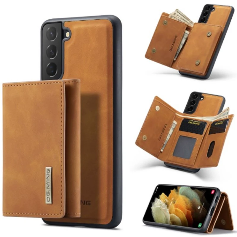 For Samsung S21/S21 Plus/S21 Ultra/S21 FE Case Card Holder Purse Back Cover Stand Magnetic Leather Removable Card Holder Wallet
For Samsung S21/S21 Plus/S21 Ultra/S21 FE Case Card Holder Purse Back Cover Stand Magnetic Leather Removable Card Holder Wallet