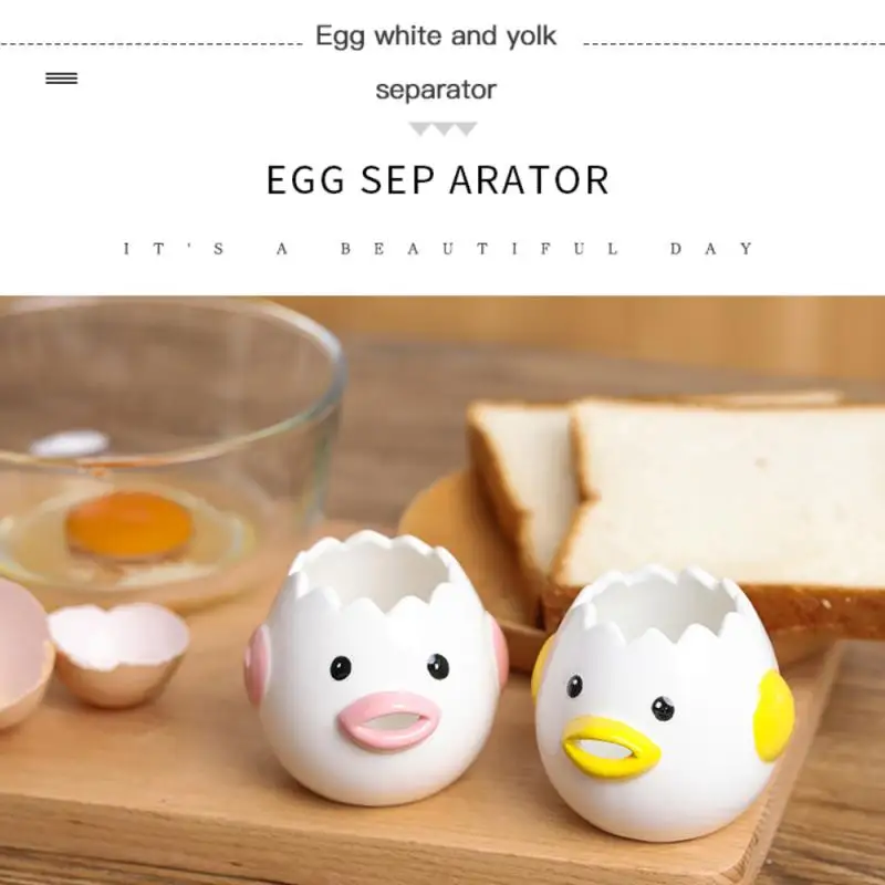 1PC Creative Small Egg Yolk Separator Egg Filtration Ceramic Material Egg White Filtration Baking Tool For Home Kitchen Supplies
1PC Creative Small Egg Yolk Separator Egg Filtration Ceramic Material Egg White Filtration Baking Tool For Home Kitchen Supplies