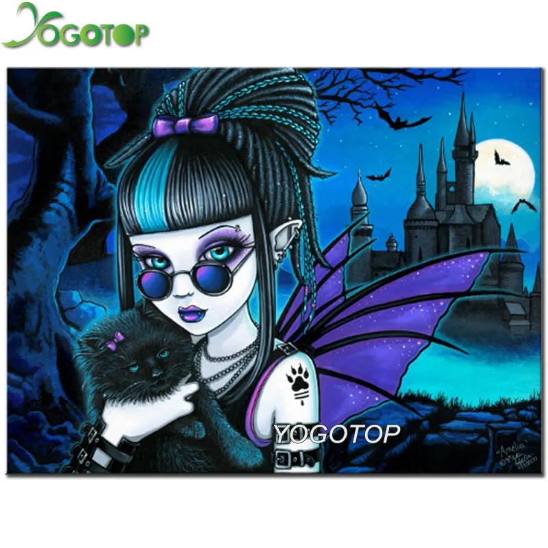 5D DIY Diamond Painting Vampire Black Cat Moon Castle Full Mosaic Rhinestone Cross Stitch DIY Diamond Embroidery Wall Art YY1861
5D DIY Diamond Painting Vampire Black Cat Moon Castle Full Mosaic Rhinestone Cross Stitch DIY Diamond Embroidery Wall Art YY1861
