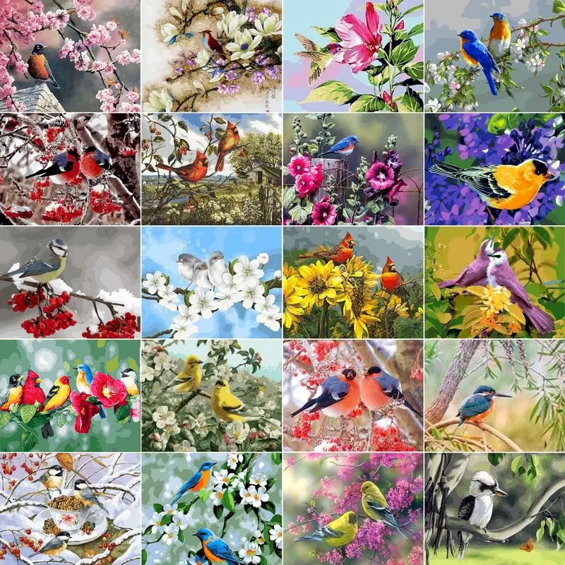 RUOPOTY Unframe Oil Painting By Numbers Set Birds DIY Home Decoration Paint By Numbers On Canvas Animal Drawing By Numbers Gift
RUOPOTY Unframe Oil Painting By Numbers Set Birds DIY Home Decoration Paint By Numbers On Canvas Animal Drawing By Numbers Gift
