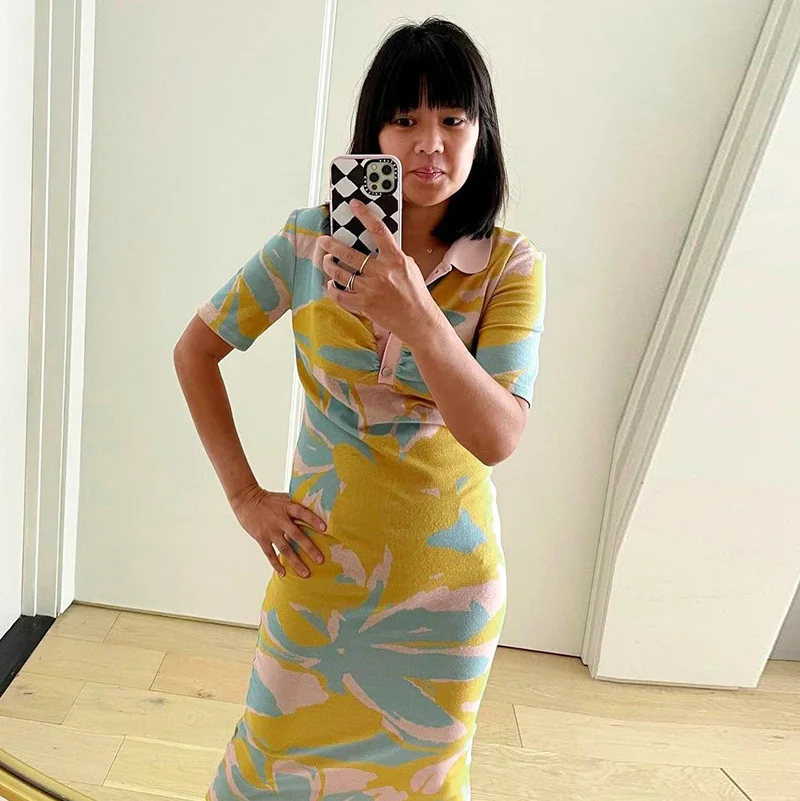 Tie Dye Print Short Sleeve Turn Down Collar Midi Dresses Women V Neck Casual Fashion Bodycon Dress Female Streetwear 2022
Tie Dye Print Short Sleeve Turn Down Collar Midi Dresses Women V Neck Casual Fashion Bodycon Dress Female Streetwear 2022