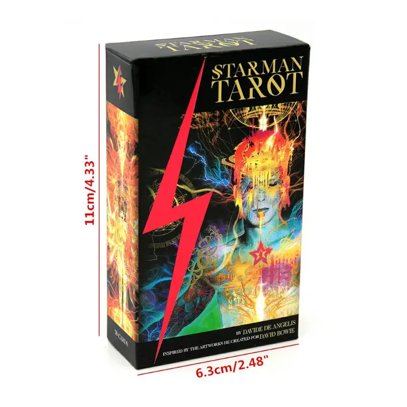 78 Cards Deck Starman Tarot Mysterious Divination Full English Oracle Deck Fun Family Party Board Game
78 Cards Deck Starman Tarot Mysterious Divination Full English Oracle Deck Fun Family Party Board Game