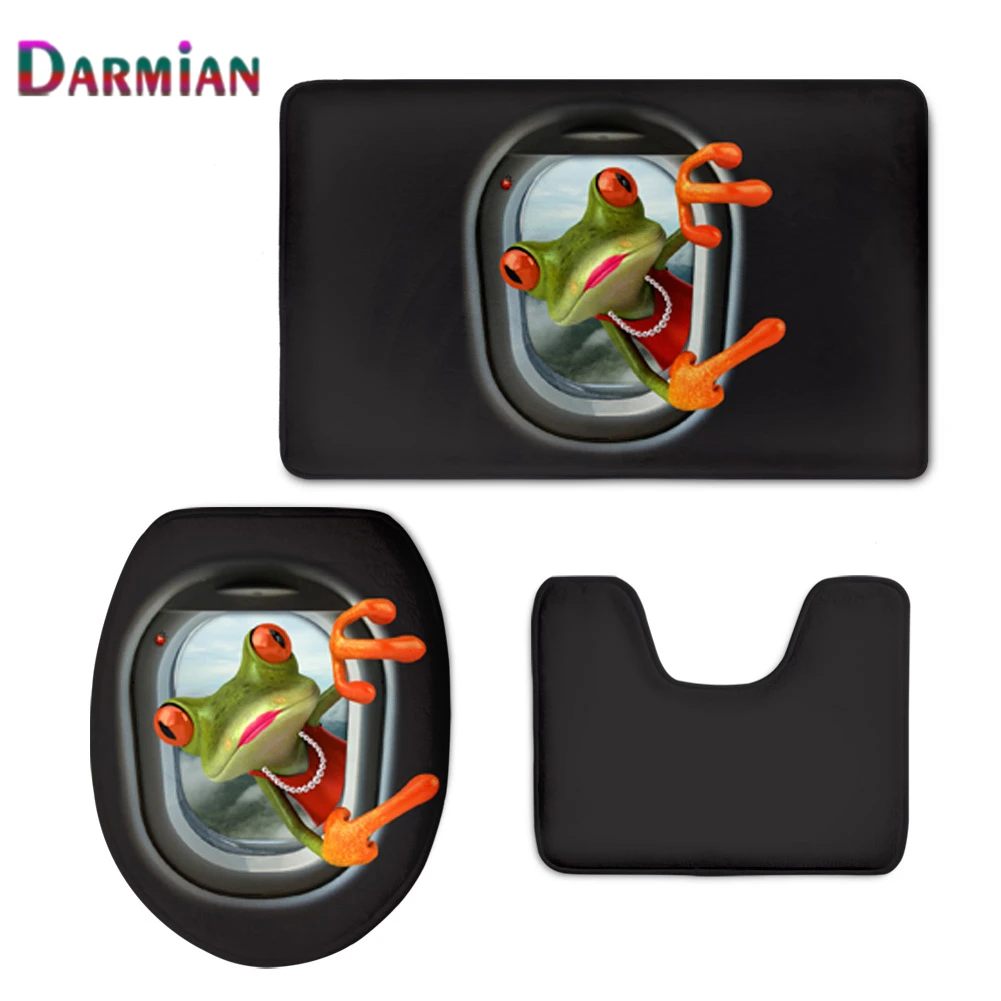 3Pcs/set Toilet Cover And Rugs Soft Flannel Bathroom Accessories Fashion Cartoon Frog Washroom Mat Carpets Inodoro Decoration
3Pcs/set Toilet Cover And Rugs Soft Flannel Bathroom Accessories Fashion Cartoon Frog Washroom Mat Carpets Inodoro Decoration