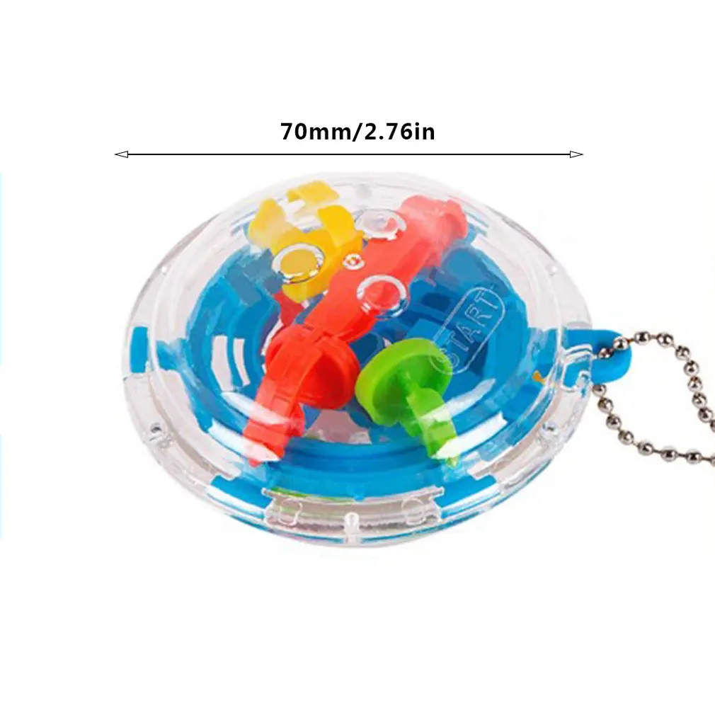 36 Barriers Mini 3D Spherical Labyrinth Magic Maze Ball Puzzle Toy Keyring Chain Rotating Kid Toys Key Chain
36 Barriers Mini 3D Spherical Labyrinth Magic Maze Ball Puzzle Toy Keyring Chain Rotating Kid Toys Key Chain
