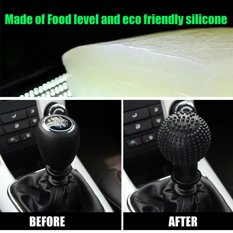 80 X 51mm/3.15 X 1.97 Inches Shift Knob Cover Black Car Gear Knob Protect Shifter Silicone
80 X 51mm/3.15 X 1.97 Inches Shift Knob Cover Black Car Gear Knob Protect Shifter Silicone