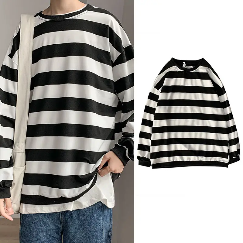 Men's Casual Striped Sweatshirt Coat Teenager Slimming Outerwear Men's Sweatshirt Streetwear Hip Hop Long Sleeve tops
Men's Casual Striped Sweatshirt Coat Teenager Slimming Outerwear Men's Sweatshirt Streetwear Hip Hop Long Sleeve tops