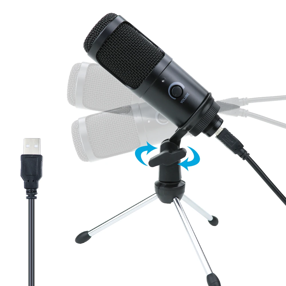 USB Microphone Profestional Condenser microphone Studio Record Gaming Mikrofon Metal Microphones for Streaming PC Notebook Zoom
USB Microphone Profestional Condenser microphone Studio Record Gaming Mikrofon Metal Microphones for Streaming PC Notebook Zoom
