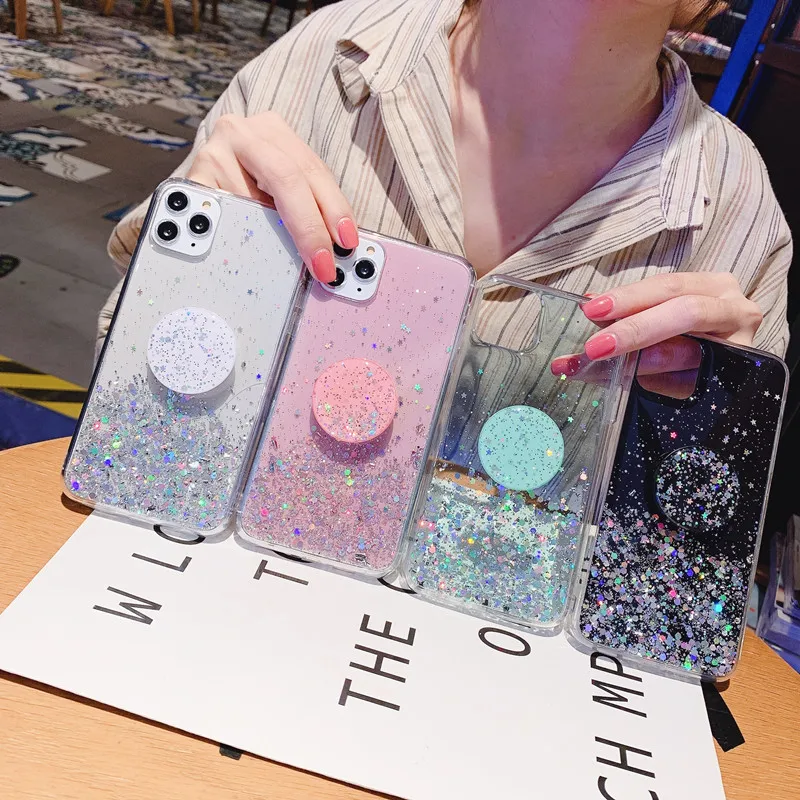 KONSMART Case Realme C12 Luxury Clear Phone Case For OPPO Realme C15 Cute Glitter Star Silicone Soft Back Cover With Holder
KONSMART Case Realme C12 Luxury Clear Phone Case For OPPO Realme C15 Cute Glitter Star Silicone Soft Back Cover With Holder