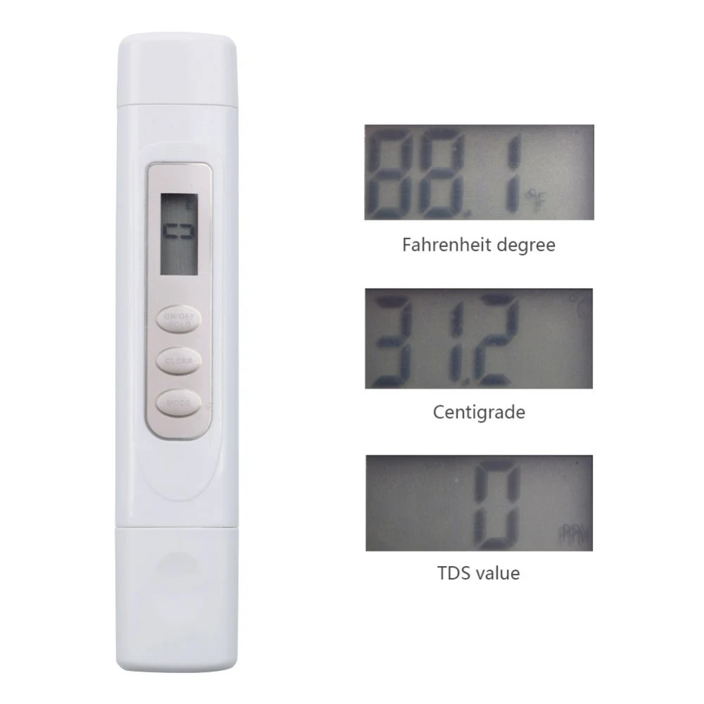 Профессиональный измеритель качества воды. TDS 0-9990ppm. Точный и надежный счетчик воды. Идеально подходит для питьевой воды TDS05
Профессиональный измеритель качества воды. TDS 0-9990ppm. Точный и надежный счетчик воды. Идеально подходит для питьевой воды TDS05