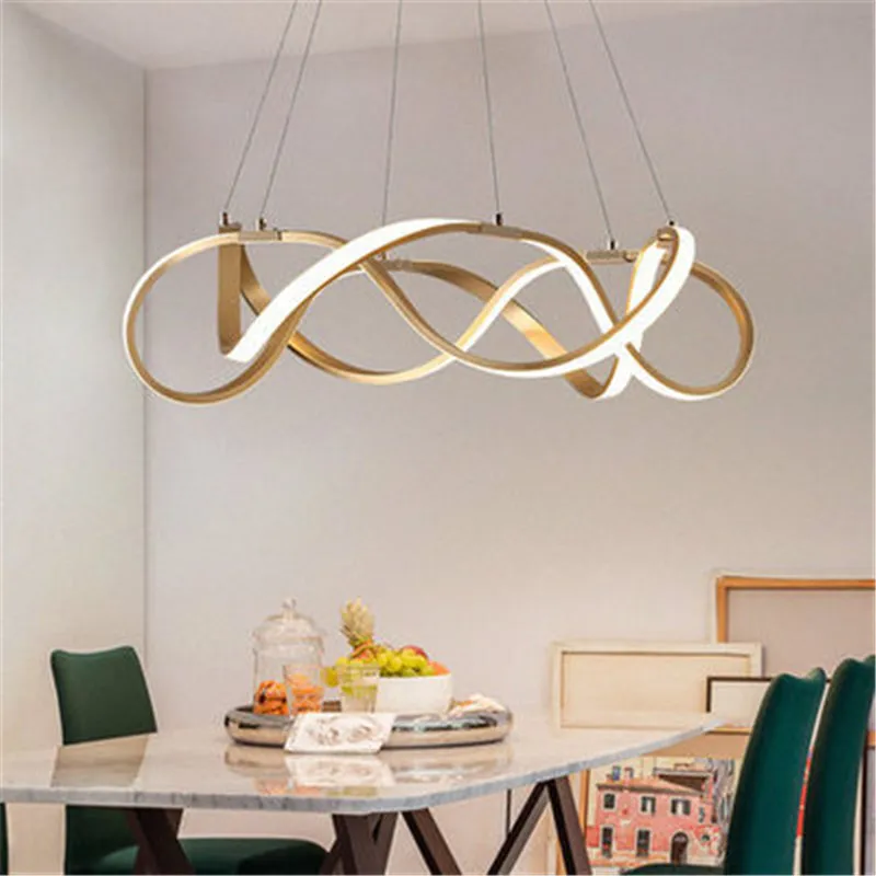 Modern Fashion Dining Room LED Pendant Lamp Art Spiral Design Acrylic Parlor Bed Room Decoration Lamp Fixtures LED Bulbs 3 Years
Modern Fashion Dining Room LED Pendant Lamp Art Spiral Design Acrylic Parlor Bed Room Decoration Lamp Fixtures LED Bulbs 3 Years