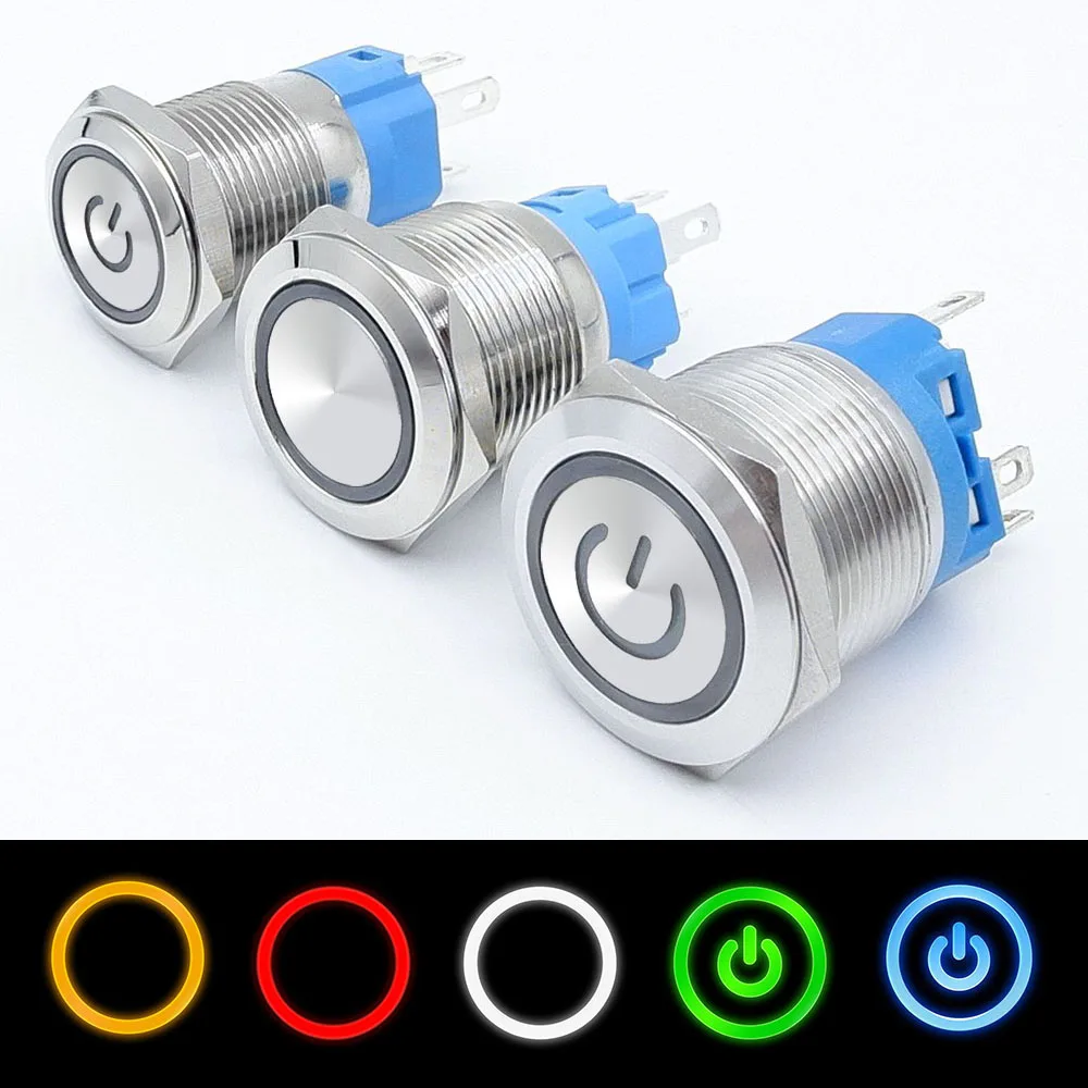 On Off PC Power Metal Waterproof Push Button Switch 12v for Car Ignition Switches Momentary/Latching NC 5V 220V 12 16 19 22 mm
On Off PC Power Metal Waterproof Push Button Switch 12v for Car Ignition Switches Momentary/Latching NC 5V 220V 12 16 19 22 mm