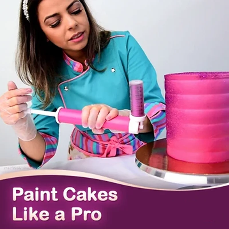 Cake Manual Airbrush Spray Gun Decorating Spraying Coloring Baking Decoration Cupcakes Desserts Kitchen Pastry Tool
Cake Manual Airbrush Spray Gun Decorating Spraying Coloring Baking Decoration Cupcakes Desserts Kitchen Pastry Tool