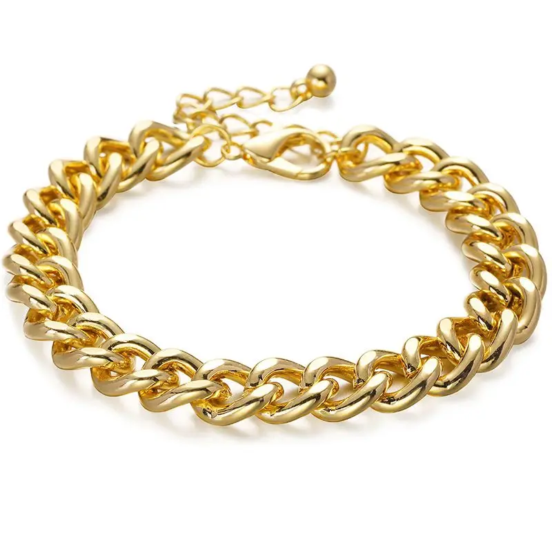 European and American Fashion Ring Lock Ladies Pendant Bracelet Retro Alloy Punk Thick Chain Exaggerated Jewelry
European and American Fashion Ring Lock Ladies Pendant Bracelet Retro Alloy Punk Thick Chain Exaggerated Jewelry