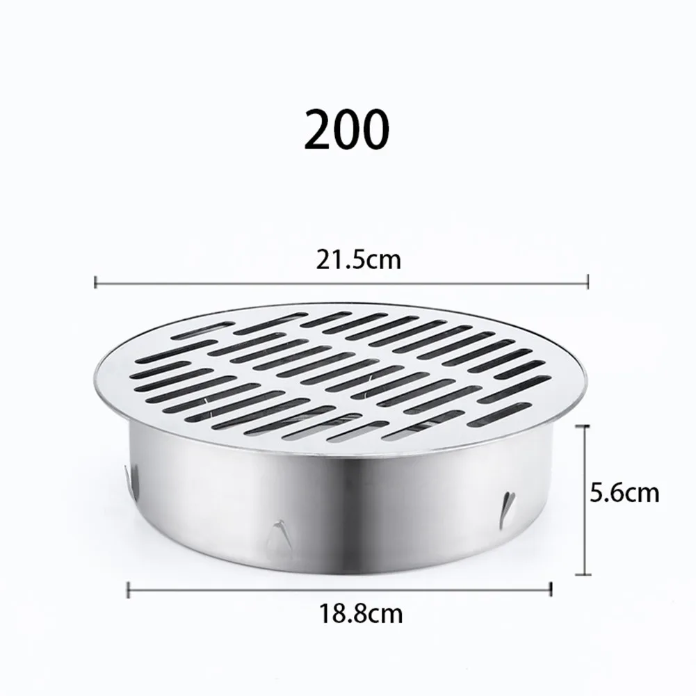 Stainless Steel Outdoor Balcony Drainage Roof Round Floor Drain Cover Rain Pipe Cap For Garden | Обустройство дома