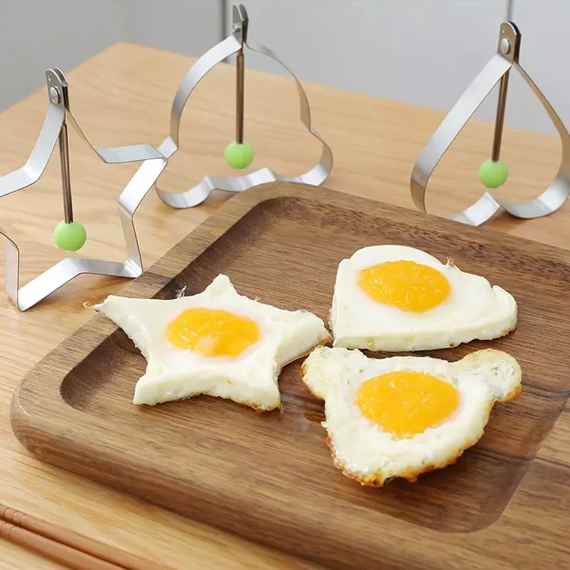 4 Style Stainless Steel Fried Egg Shaper Mould Omelette Decoration Frying Egg Pancake Cooking Tools Kitchen Accessories Tools
4 Style Stainless Steel Fried Egg Shaper Mould Omelette Decoration Frying Egg Pancake Cooking Tools Kitchen Accessories Tools