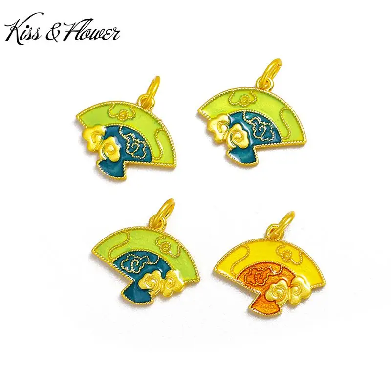 KISS&FLOWER PD52 Fine Jewelry Wholesale Fashion Woman Girl Birthday Wedding Gift Fan Vintage 24KT Gold Pendant Charm NO CHAIN 
KISS&FLOWER PD52 Fine Jewelry Wholesale Fashion Woman Girl Birthday Wedding Gift Fan Vintage 24KT Gold Pendant Charm NO CHAIN
