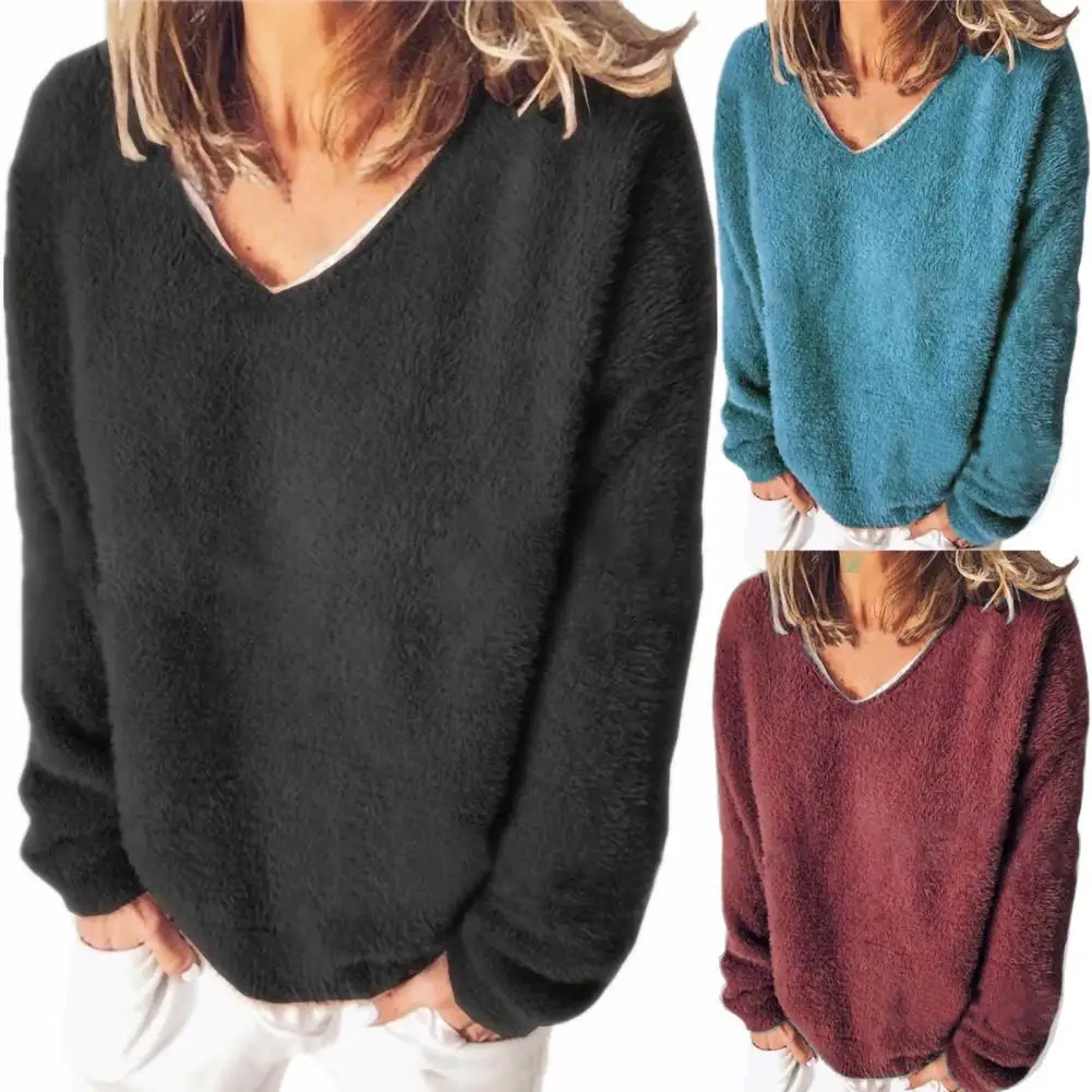 Пуловер свитшот с длинным рукавом однотонный Повседневный плюшевый Свитшот стильный свитшот 
Пуловер свитшот с длинным рукавом однотонный Повседневный плюшевый Свитшот стильный свитшот