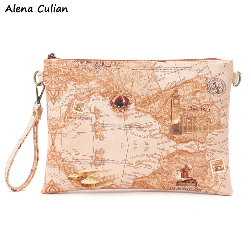 Vintage Fashion Printing Mens Leather Envelope Clutch Handbag For iPad Large Capacity World Map Travel Man Crossbody Bag bolsas
Vintage Fashion Printing Mens Leather Envelope Clutch Handbag For iPad Large Capacity World Map Travel Man Crossbody Bag bolsas