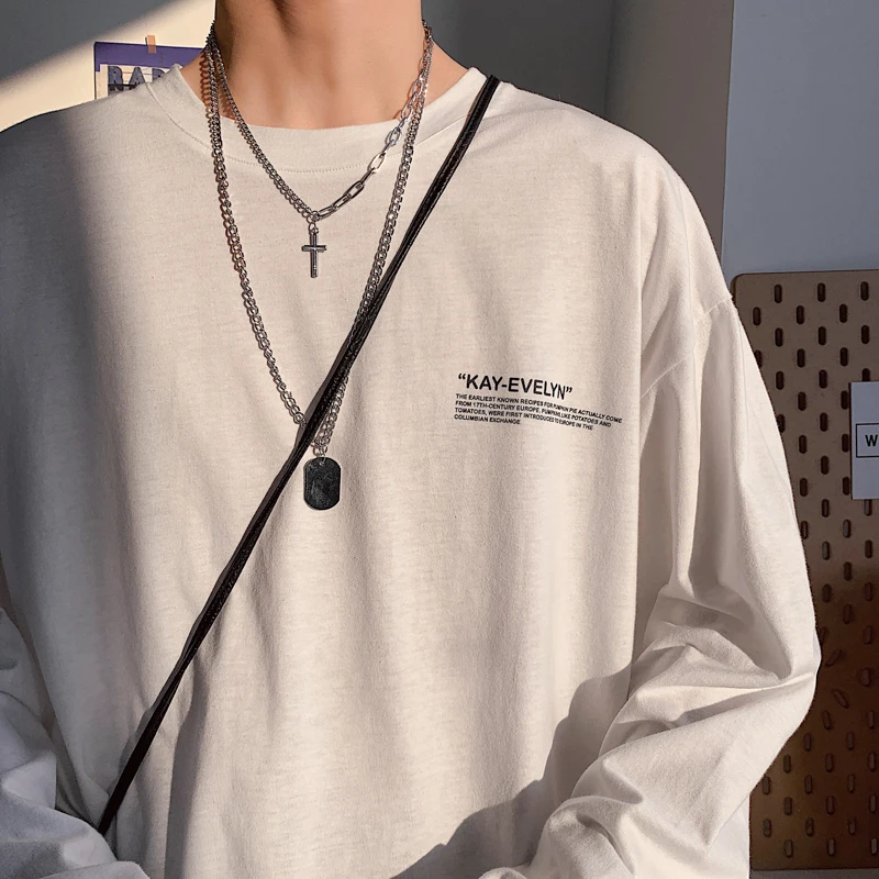 Men's Cotton Fashion T-shirt Full Sleeve Male Oversized Tee Shirts Mens Summer Tshirts 5XL Casual T Shirt Tee For Man Streetwear 
Men's Cotton Fashion T-shirt Full Sleeve Male Oversized Tee Shirts Mens Summer Tshirts 5XL Casual T Shirt Tee For Man Streetwear