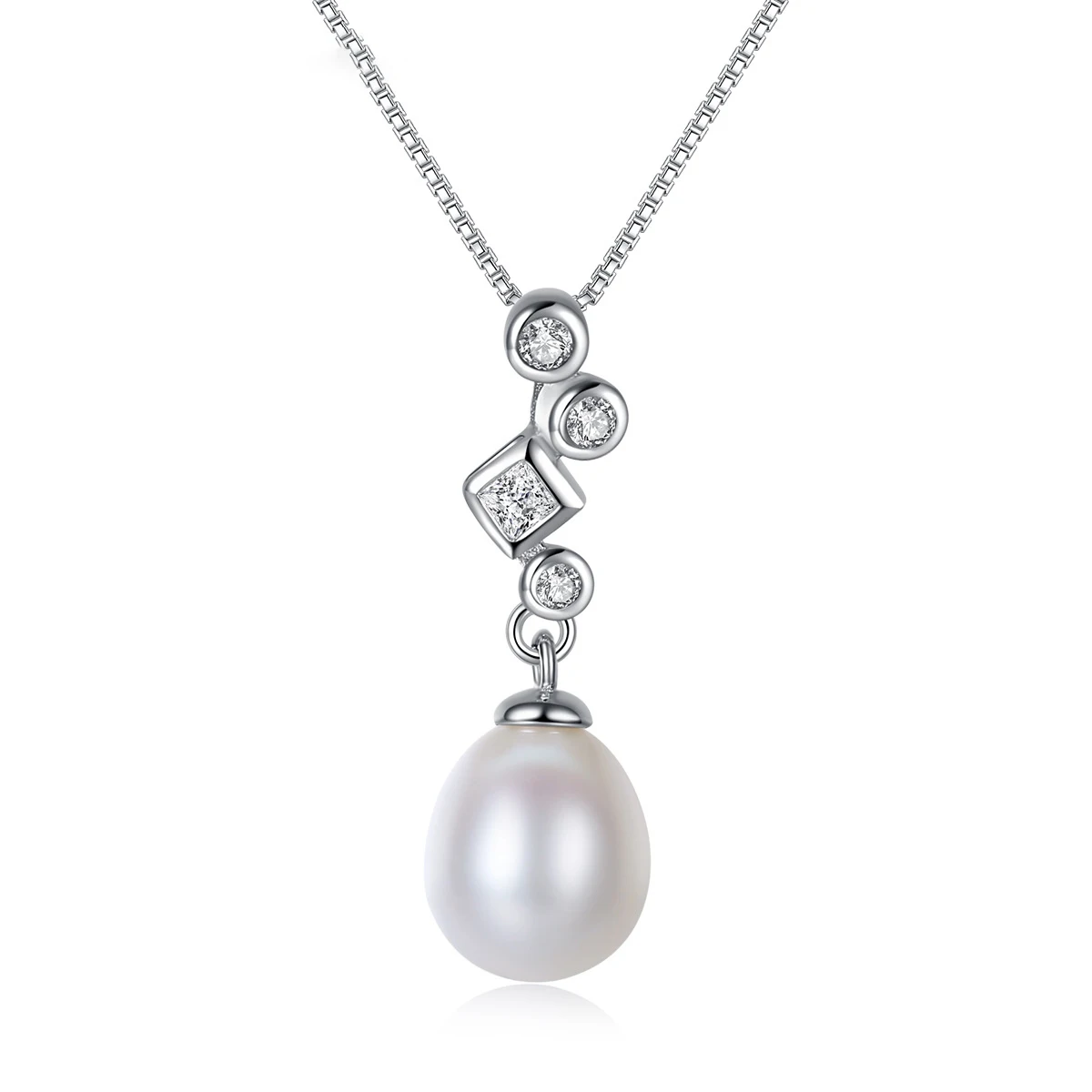 MetJakt S925 Sterling Silver 8-9mm Freshwater Pearl Micro Inlaid Zircon Simple All-match Women's Necklace
MetJakt S925 Sterling Silver 8-9mm Freshwater Pearl Micro Inlaid Zircon Simple All-match Women's Necklace