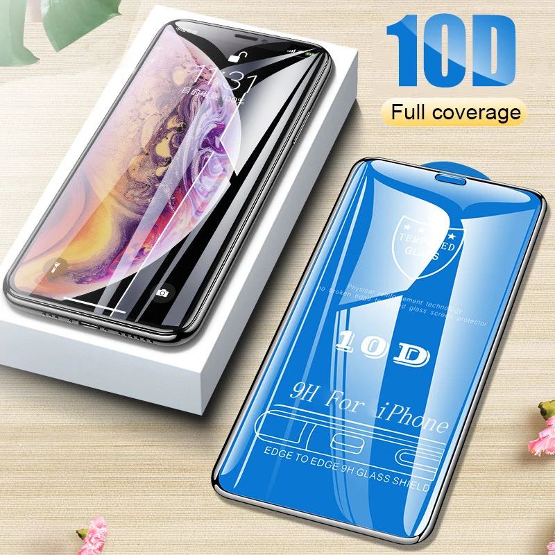 Закаленное стекло 10D для Apple iPhone 11 Pro защитная пленка экрана Max aiphone Защитное iphone11