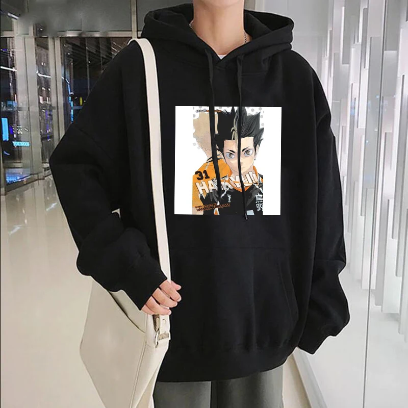 Обувь для косплея Аниме Haikyuu печати с капюшоном мультяшным принтом Harajuku волейбол