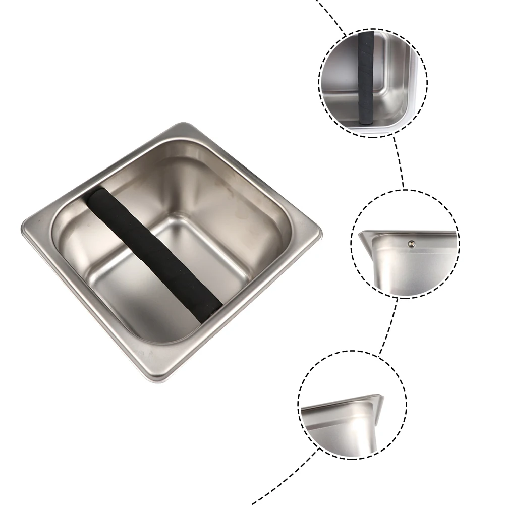 Stainless steel Coffee grinder trash can home store kitchen office bar Coffee grounds dump container box Super durable new
Stainless steel Coffee grinder trash can home store kitchen office bar Coffee grounds dump container box Super durable new