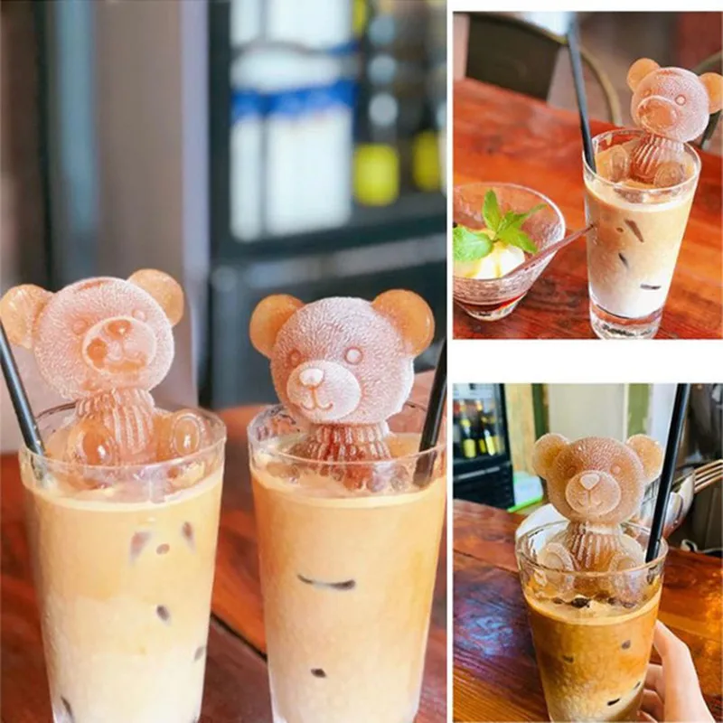 3D Ice Cube Maker Little Teddy Bear Shape Chocolate Cake Mould Tray Ice Cream DIY Tool Whiskey Wine Cocktail Silicone Mold
3D Ice Cube Maker Little Teddy Bear Shape Chocolate Cake Mould Tray Ice Cream DIY Tool Whiskey Wine Cocktail Silicone Mold