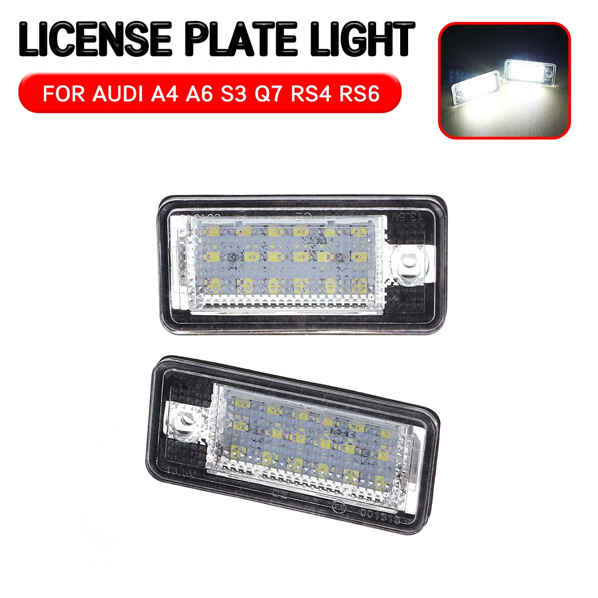 2 шт. светодиодный номерной знак для Audi A3 S3 A4 S4 B6 B7 A6 C6 S6 A8 S8 RS4 RS6 Q7 8E0807430A пластина светильник
2 шт. светодиодный номерной знак для Audi A3 S3 A4 S4 B6 B7 A6 C6 S6 A8 S8 RS4 RS6 Q7 8E0807430A пластина светильник