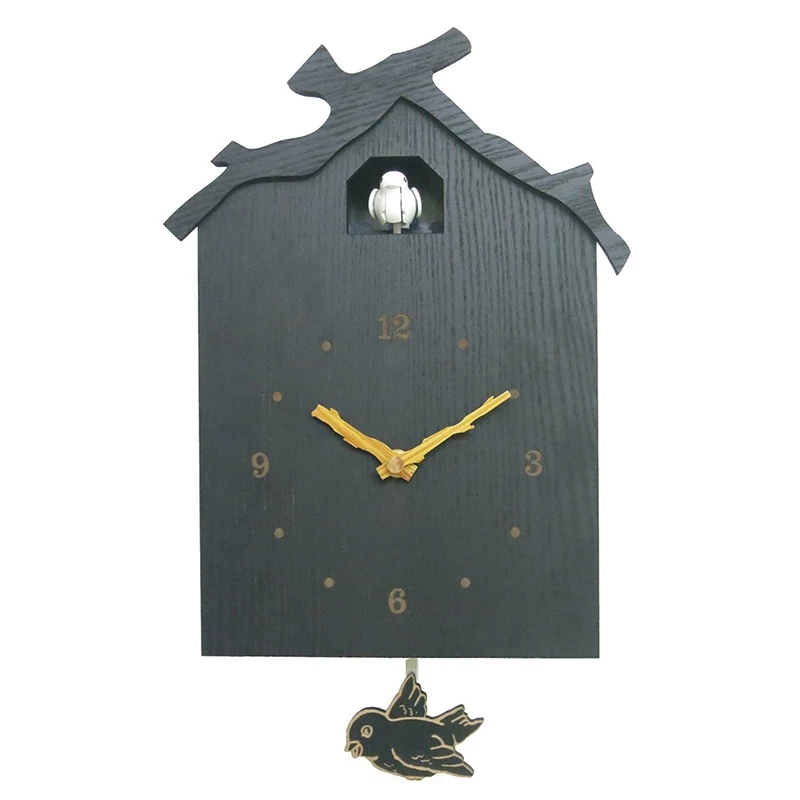 

Современные настенные часы с кукушкой в виде птицы, маятниковые часы для звонков, детские подарки, на батарейках