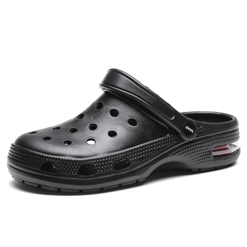 Adult Men Sandals Summer Hole Shoes Rubber Clogs Men's Large size 47 EVA Garden Shoes Black Beach Flat Men Sandals Slippers 
Adult Men Sandals Summer Hole Shoes Rubber Clogs Men's Large size 47 EVA Garden Shoes Black Beach Flat Men Sandals Slippers
