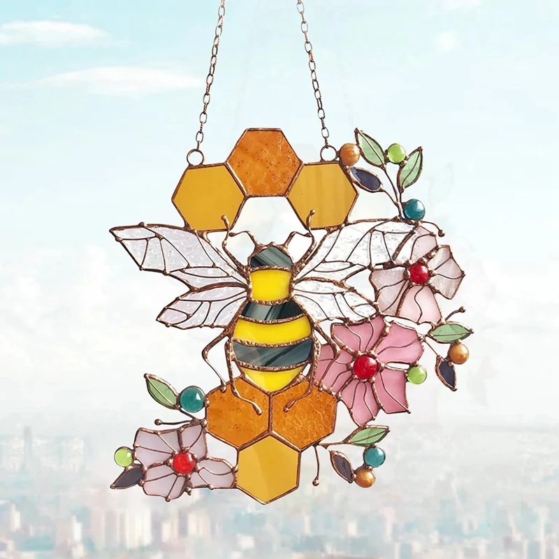 Metal Honeycomb with Bumble Bee Hanging Decoration Outdoor Wedding Decorations Bedroom Home Decor
Metal Honeycomb with Bumble Bee Hanging Decoration Outdoor Wedding Decorations Bedroom Home Decor