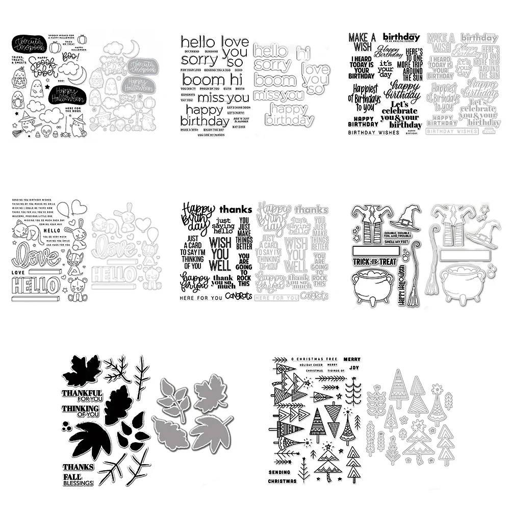 2021 Winter Christmas Metal Cutting Dies Clear Stamp Natal DIY Scrapbooking Embossed Dies Stamps Card Template Stencil For Decor
2021 Winter Christmas Metal Cutting Dies Clear Stamp Natal DIY Scrapbooking Embossed Dies Stamps Card Template Stencil For Decor