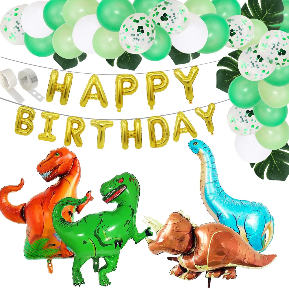 Dinosaur Balloon Set Children's Dinosaur Theme Birthday Party Decoration Balloon Golden Letters Aluminum Foil Floating Air Ball
Dinosaur Balloon Set Children's Dinosaur Theme Birthday Party Decoration Balloon Golden Letters Aluminum Foil Floating Air Ball